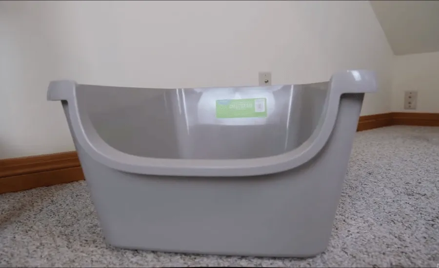 Grey High-sided Litter Box